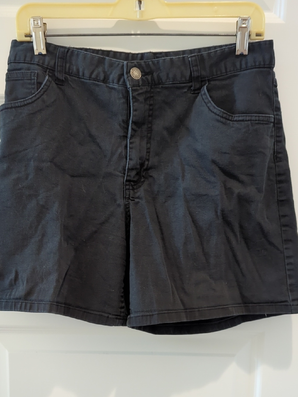 Cherokee Black Denim Shorts with Front Pockets